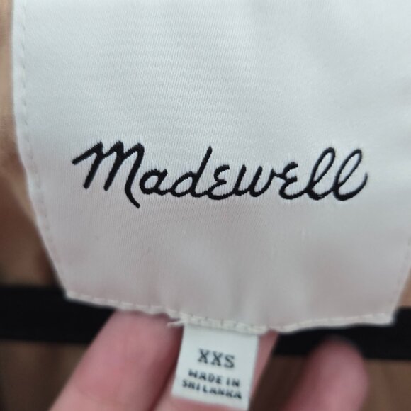 Madewell Beige Faded Earth Larsen Cotton Linen Textured Blazer XXS - Picture 10 of 14